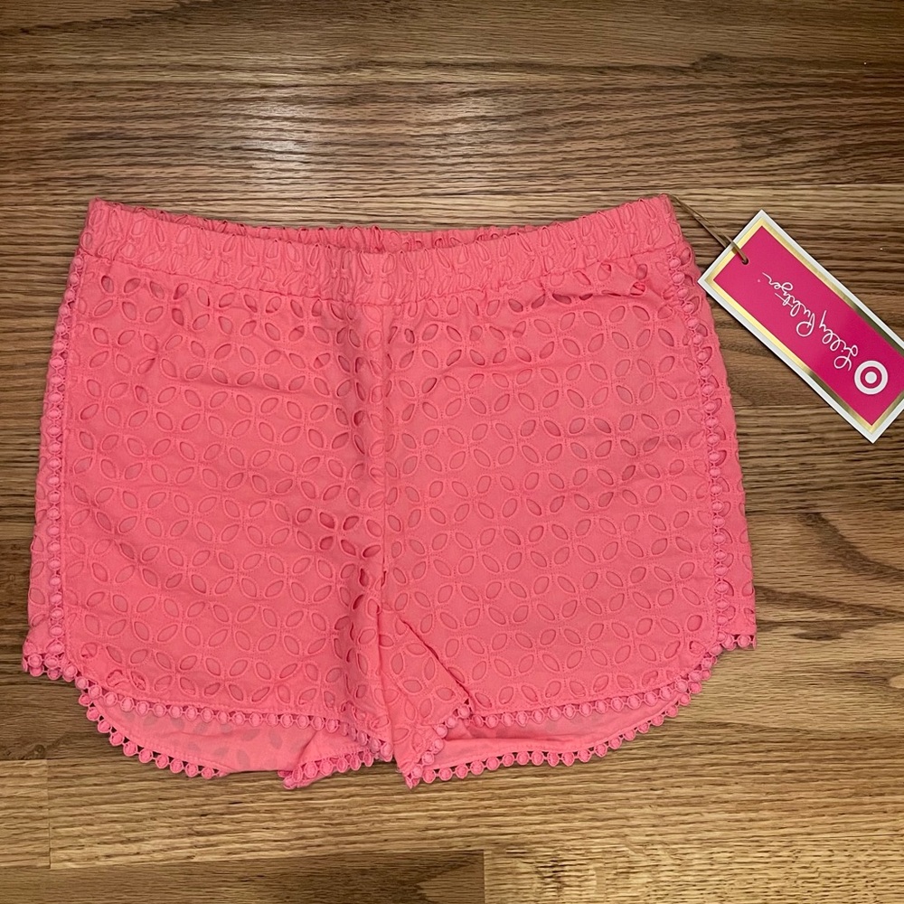 Lilly Pulitzer for Target eyelet shorts Sz M (7/8)